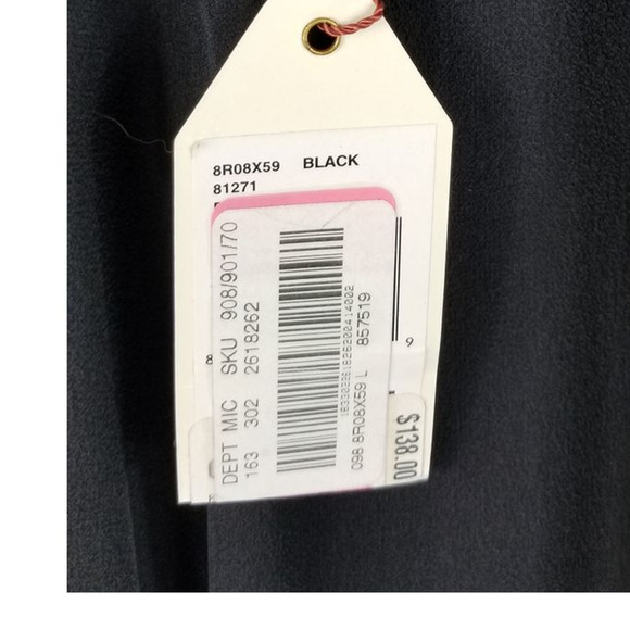 MSSP Closet Staple Black Strapless 100% Silk Dress Sz L NWT MSRP $138 - Picture 5 of 5